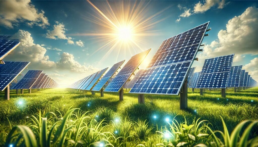 High-efficiency solar panels and accessories for residential and commercial use.